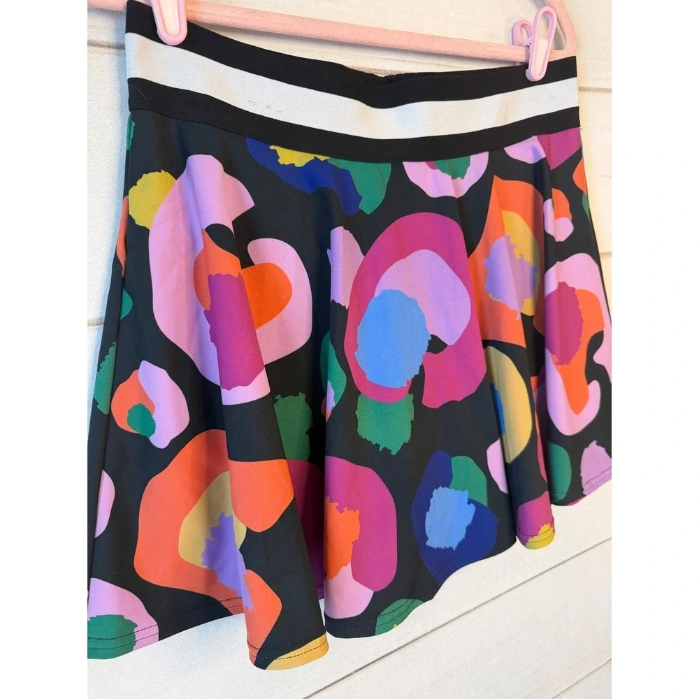 Emily McCarthy Sport With Joy Abstract Floral Athletic Skort Womens Large L